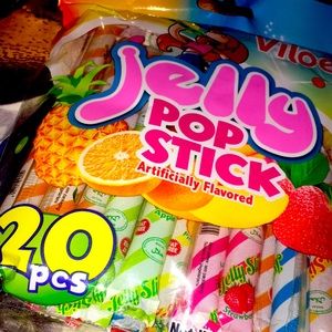 Famous TikTok jelly pop sticks selling 5 packs of 20 pcs all in once